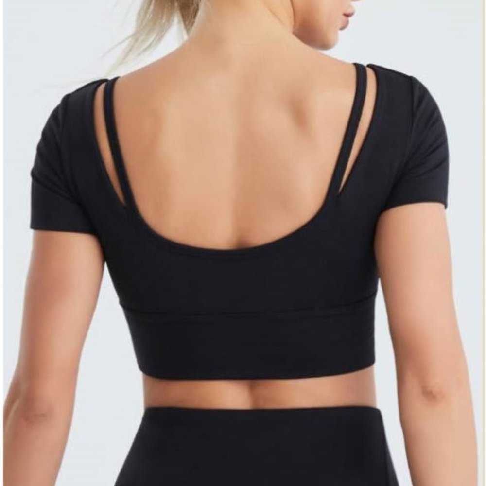 Elegant Black Women's Crop Top